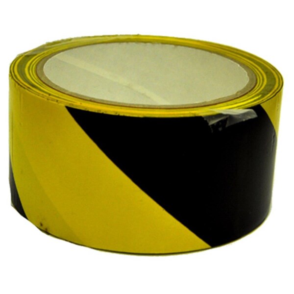 House 15045 2 in. x 54 ft. Yellow & Black Striped Floor Tape - Yellow/Black - 2 in. x 54 ft. HO3852367 - main